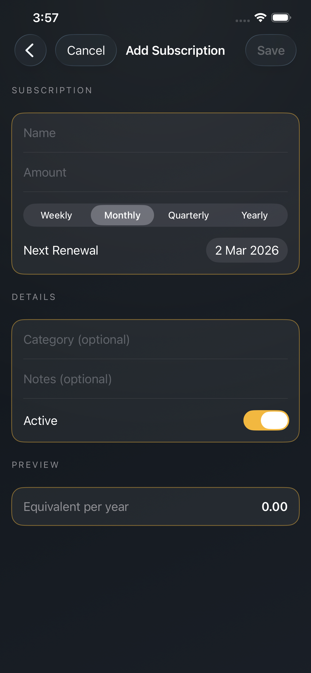 Add Subscription