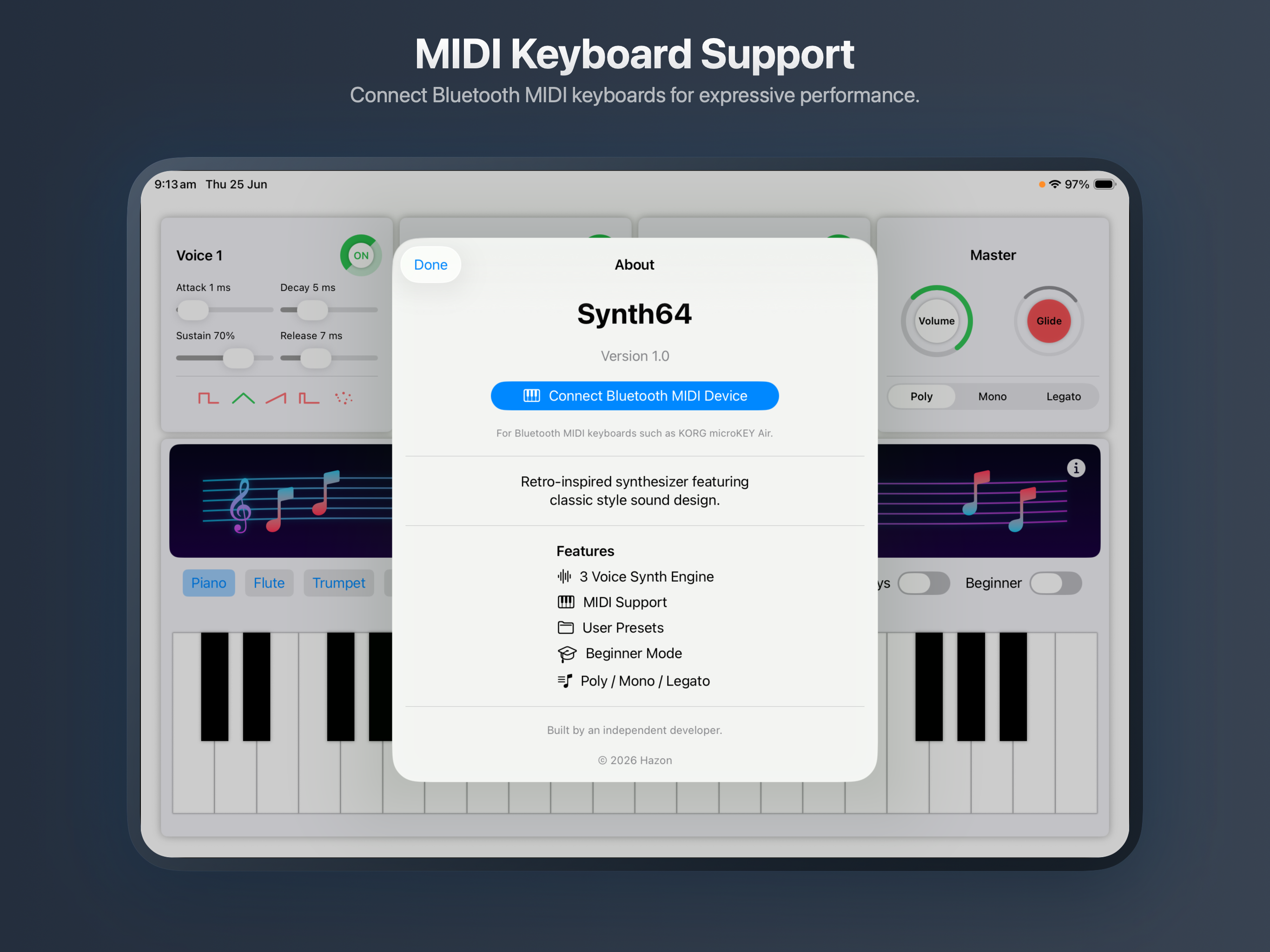 Midi Keyboard Support